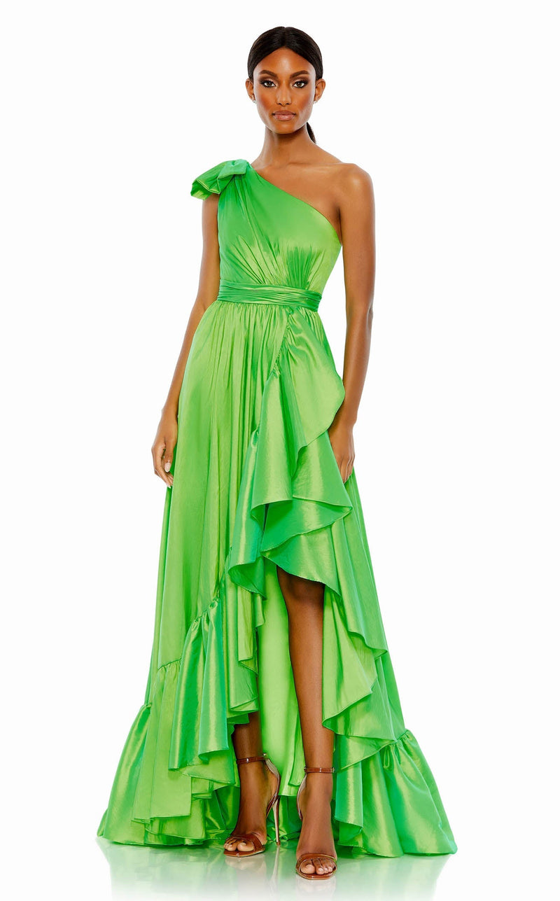 mac duggal green dress